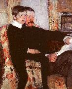Mary Cassatt Alexander J Cassatt and his son Robert Kelso France oil painting artist
